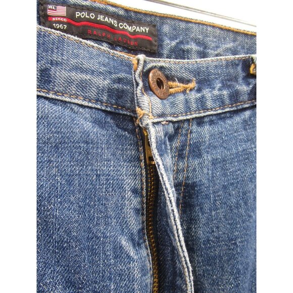 VINTAGE Ralph Lauren Polo Jeans 34X30 Carpenter C-5 Baggy Skater 90s * - Picture 2 of 14
